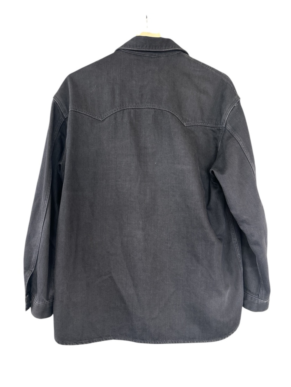 Massimo Dutti Western Denim Beaded Fringe Shirt in Black - Picture 9 of 12